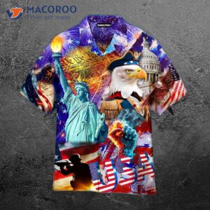 independence day the fourth of july american flags and hawaiian shirts 1