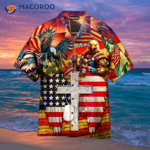 Independence Day, The Fourth Of July, Eagles, Patriotism, America’s Flag, And Hawaiian Shirts.