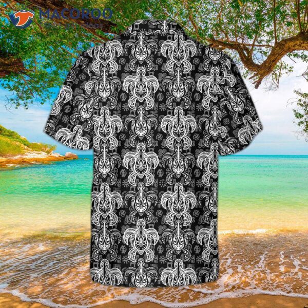 Indigenous Tribal Polynesian-style Hawaiian Sea Turtle Shirt