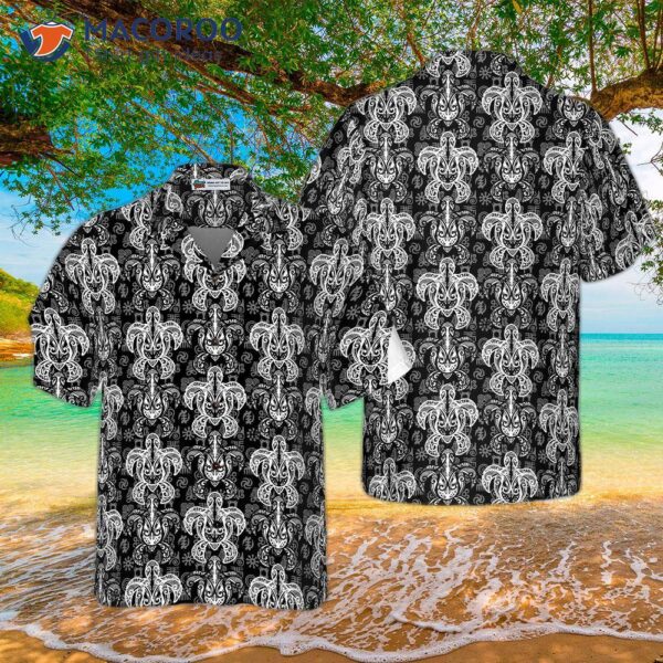 Indigenous Tribal Polynesian-style Hawaiian Sea Turtle Shirt