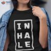 Inhale Exhale Breathing Back Print Shirt