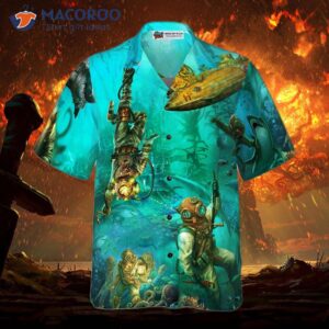 into the sea scuba diving hawaiian shirt 2