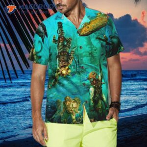 into the sea scuba diving hawaiian shirt 3