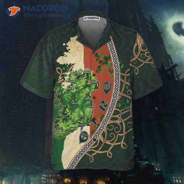 Ireland Map Happy Saint Patrick’s Day Hawaiian Shirt, Cool Gift