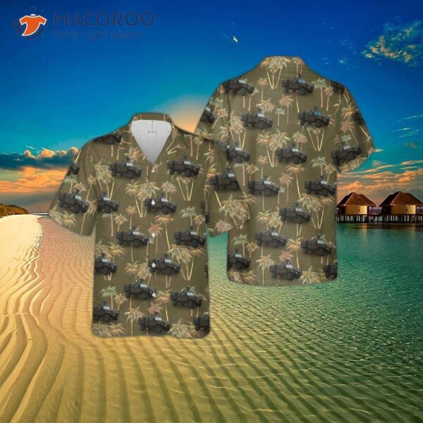 Irish Army Land Systems Omc Ltav (light Tactical Armoured Vehicle) Hawaiian Shirt