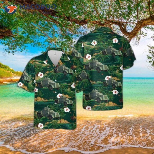 Irish Army Leyland Armoured Car Hawaiian Shirt