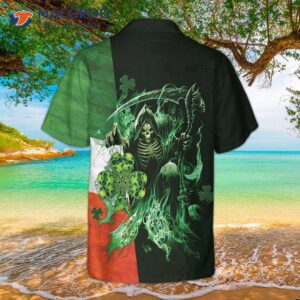 irish grim reaper hawaiian shirt st patrick s day cool gift 1