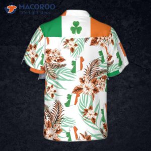 irish people are proud of ireland and its shamrock patterned hawaiian shirts 1