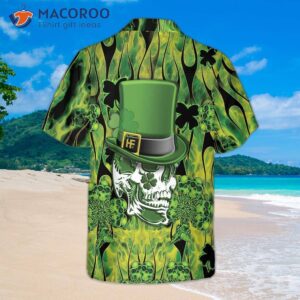 irish skull saint patrick s hawaiian shirt st day cool gift 1