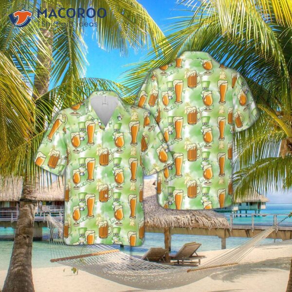 Irish St. Patrick’s Day Draft Beer Hawaiian Shirt