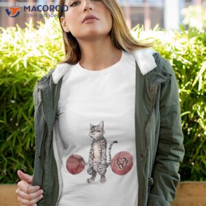 iron savage apparel deadlifting tabby cat shirt tshirt 4