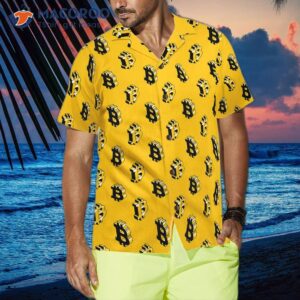 isometric bitcoin cryptocurrency hawaiian shirt 3