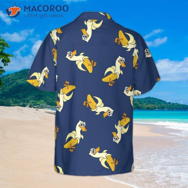 It’s Just A Hawaiian Shirt With Banana And Duck Pattern.