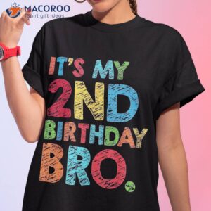 It’s My 2nd Birthday Bro Youth Teen Brother Party Tee Squad Shirt