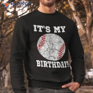 it s my birthday baseball lover gift vintage retro shirt sweatshirt