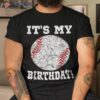 It’s My Birthday Baseball Lover Gift Vintage Retro Shirt