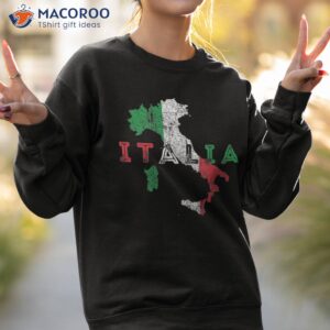 italy map and flag souvenir distressed italia shirt sweatshirt 2