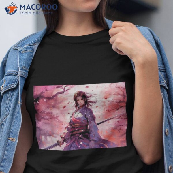 Japan Anime Mask Kitsune Samurai Vaporwave Aesthetics Shirt