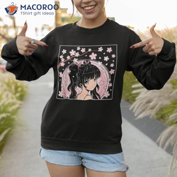 Japanese Anime Girl Manga Otaku Cherry Blossom Shirt