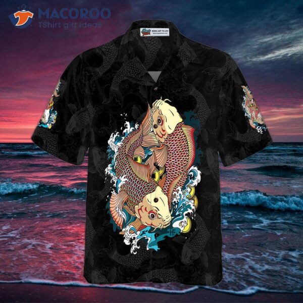 Japanese Carp Koi Goldfish Hawaiian Shirt