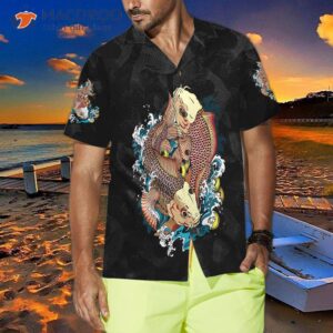 japanese carp koi goldfish hawaiian shirt 3