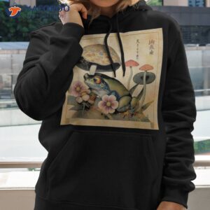 Japanese Style Aesthetic Frog Lovers Mushrooms Floral Shirt