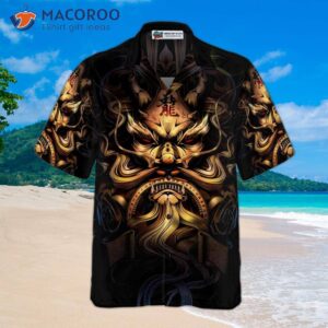 japanese style dragon hawaiian shirt 2