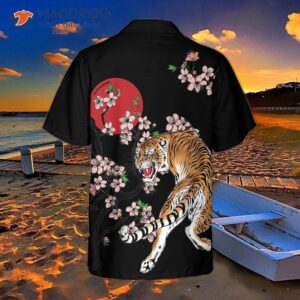 japanese tiger sakura shirt for hawaiian 0
