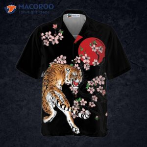 japanese tiger sakura shirt for hawaiian 1