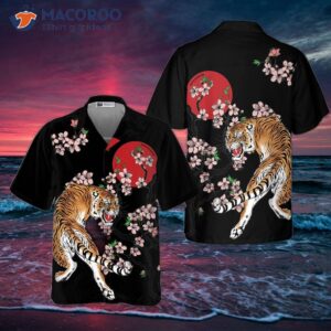 japanese tiger sakura shirt for hawaiian 3