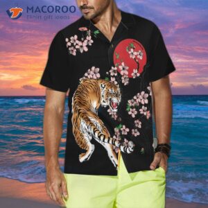 japanese tiger sakura shirt for hawaiian 6