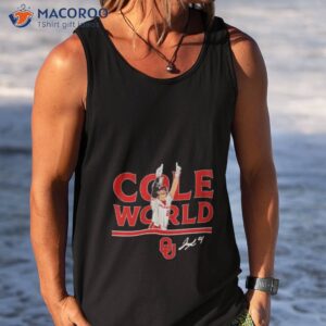 jayda coleman cole world oklahoma softball signature shirt tank top