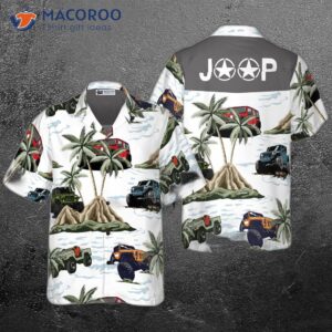 jeep car palm tree hawaiian shirt 0
