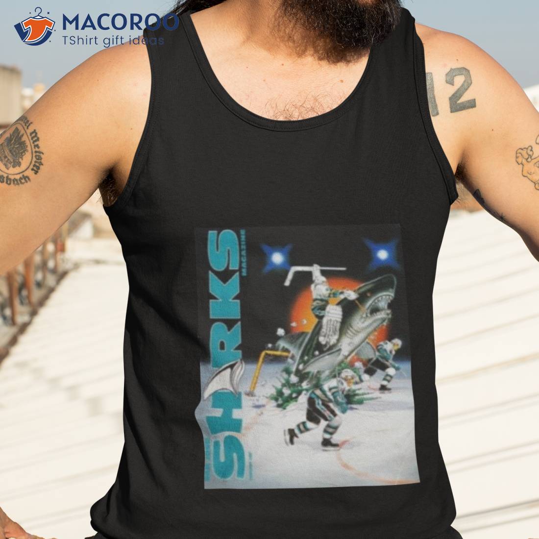 Jen San Jose Sharks Magazine February 1992 Shirt Jen San Jose Sharks Magazine February 1992 Shirt