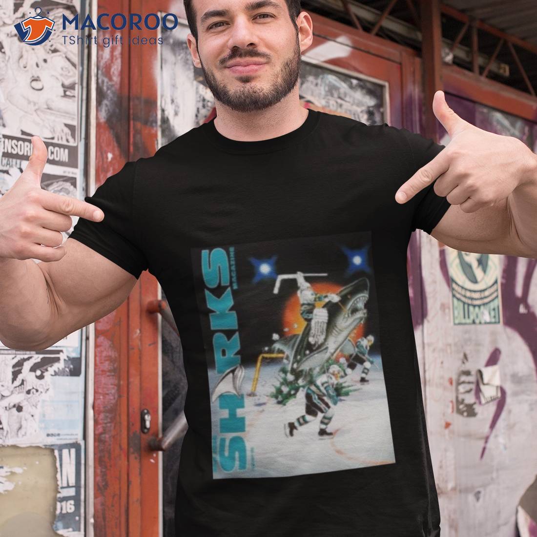 Jen San Jose Sharks Magazine February 1992 Shirt Jen San Jose Sharks Magazine February 1992 Shirt