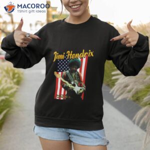 jimi hendrix american flag signature t shirt sweatshirt