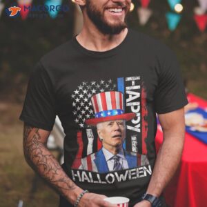 Joe Biden Happy Halloween For 4th Of July Usa American Flag Shirt
