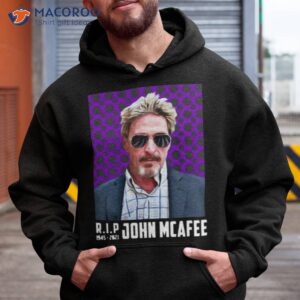 john wears glasses john mcafee shirt hoodie