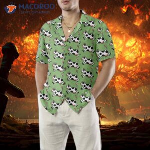 jumping cow hawaiian shirt shirt for and funny print 4