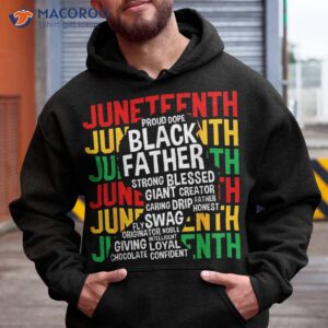 Juneteenth Proud Black Fathers Day History African Shirt