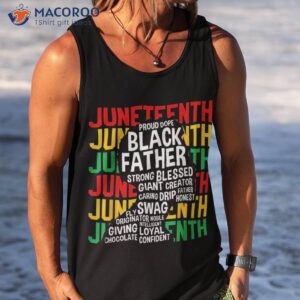 juneteenth proud black fathers day history african shirt tank top 1