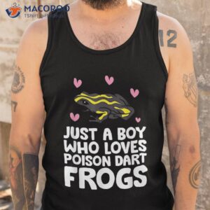 just a boy who loves poison dart frogs shirt tank top