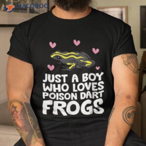 just a boy who loves poison dart frogs shirt tshirt