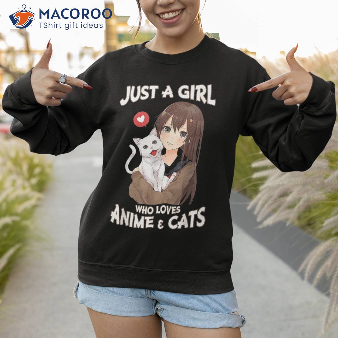 Custom Teen Girls Anime Merch Just A Girl Who Loves Anime Gifts