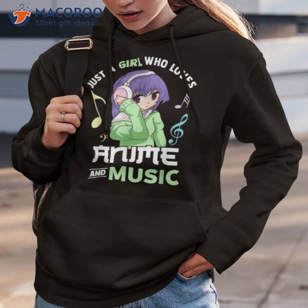 Just A Girl Who Loves Anime And Music Musician Shirt