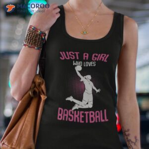 just a girl who loves basketball kids girls shirt tank top 4