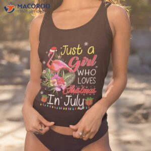 just a girl who loves christmas in july shirt girls summer tank top 1