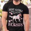 Just A Girl Who Loves Horses Teen Girls Horse Lover Shirt