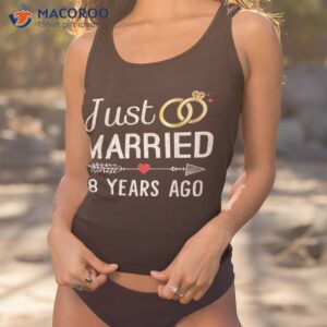 Just Married 8 Years Ago 8th Anniversary Gift For Couple Shirt