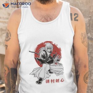 kanji rurouni kenshin samurai x anime art shirt tank top